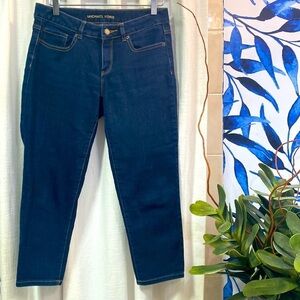 Women’s Michael Kors Polyester and Cotton Blend Cropped Ankle Blue Jeans Size 4
